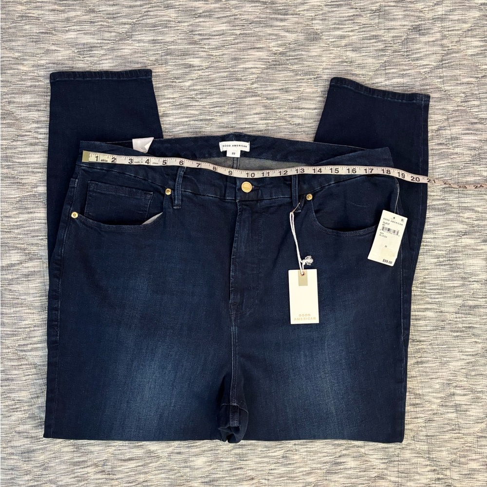 Good American Good Legs High Rise Skinny Jeans Sz 22 NWT | Skinny Hi-Rise Jeans- - Picture 9 of 10